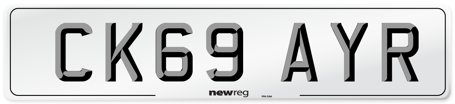 CK69 AYR Number Plate from New Reg